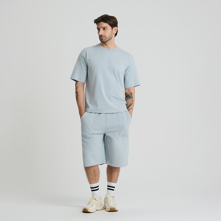 Pantaloni scurti pull on regular din bumbac pieptanat NOWEAR