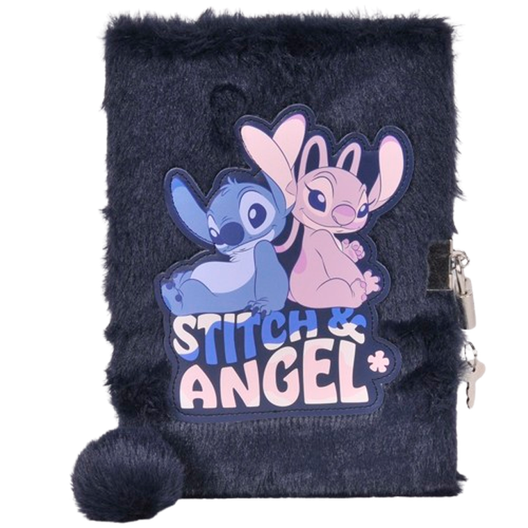 Paso, Lilo si Stitch, jurnal cu lacatel de plus, A5, 96 foi, cu linie, Stitch & Angel