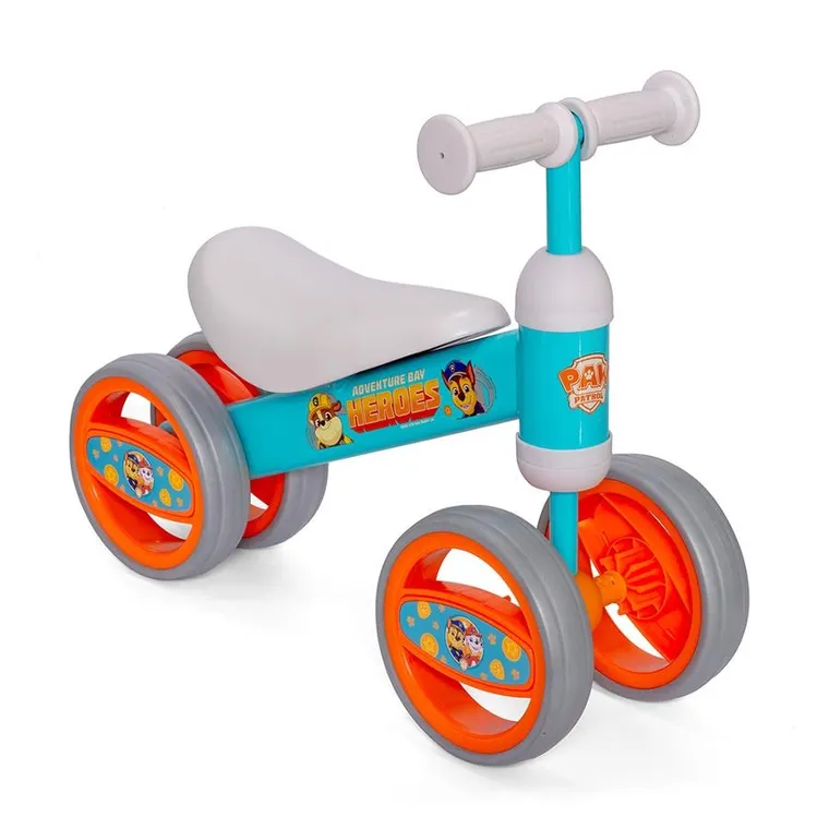 Paw Patrol, bicicleta fara pedale, cu 4 roti