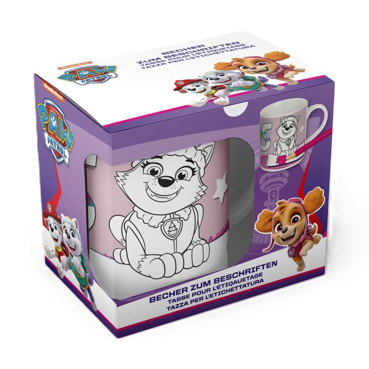 Paw Patrol, cana ceramica pentru pictura, 230 ml