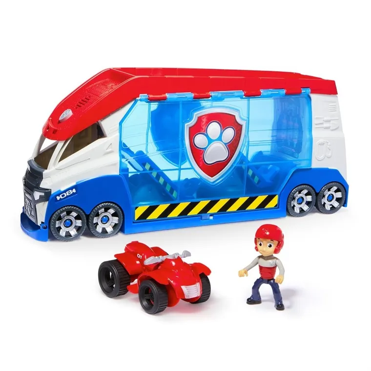 Paw Patrol, Launch & Rescue Patroller, masina cu sunet + figurina Ryder