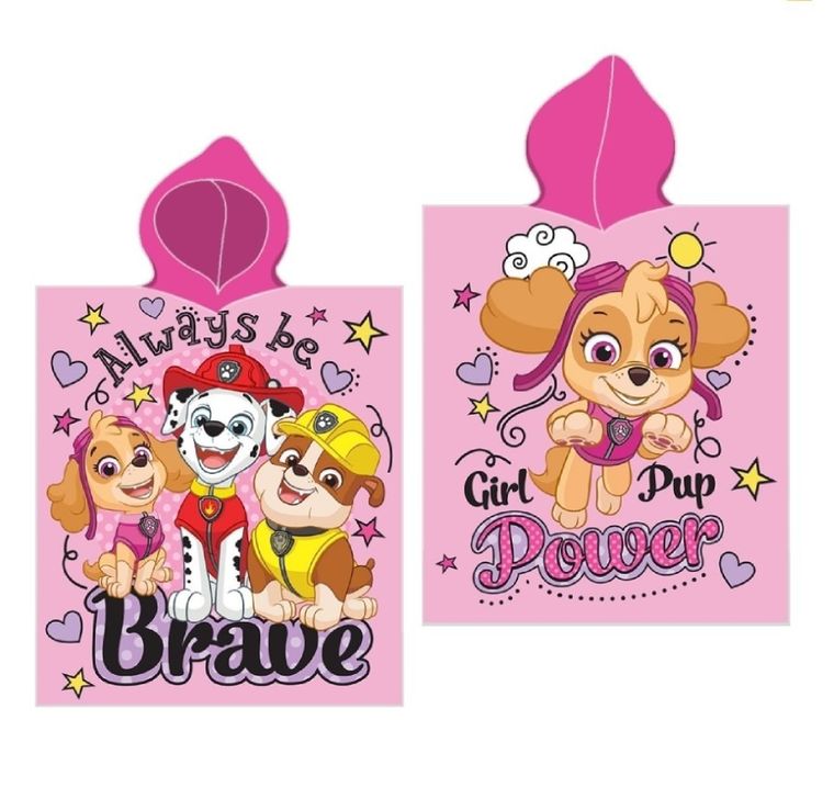 Paw Patrol, prosop tip poncho, 55-110 cm
