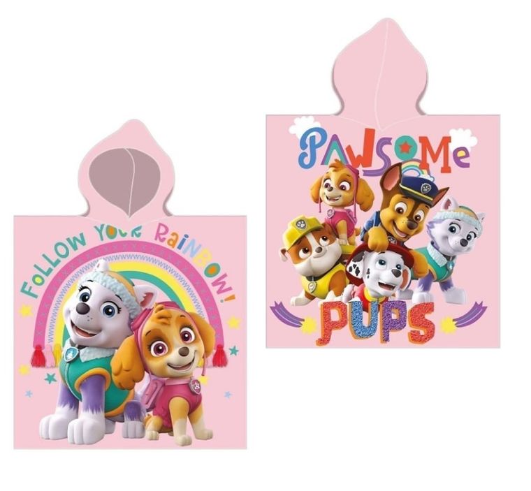 Paw Patrol, prosop tip poncho, 55-110 cm