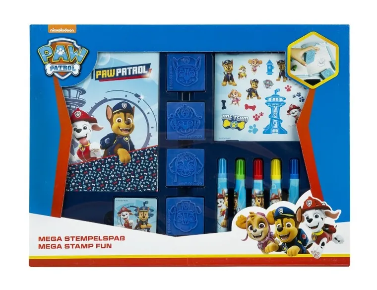 Paw Patrol, set cu stampile