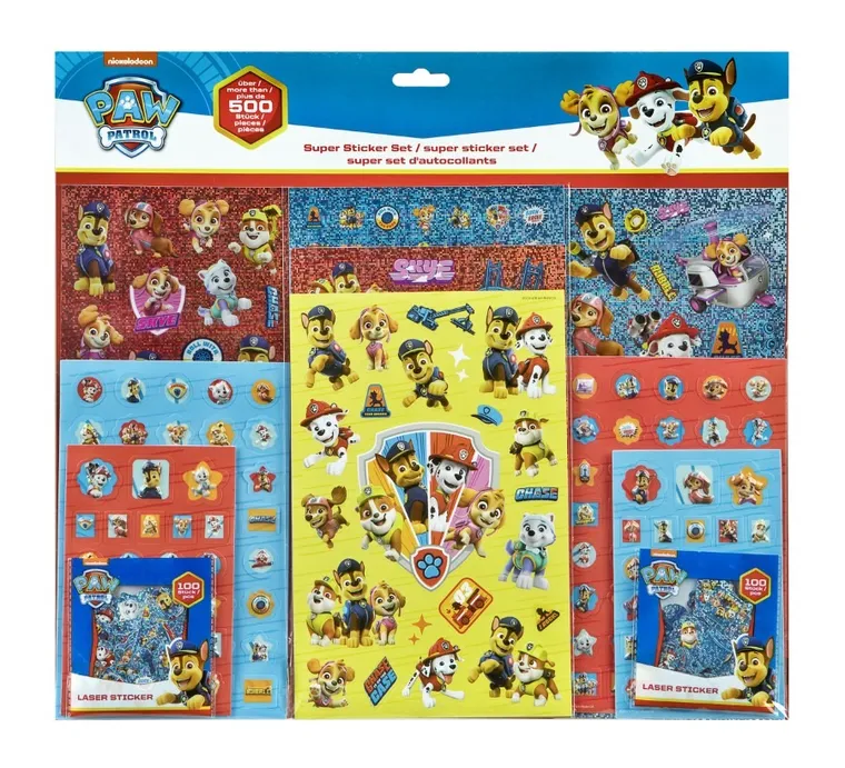 Paw Patrol, set de autocolante, 500 buc.
