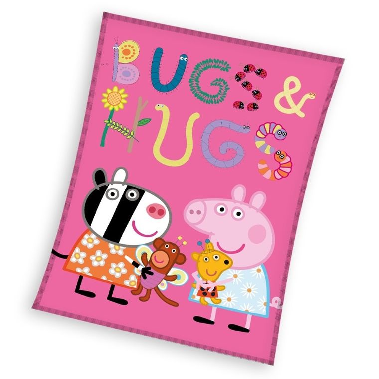 Peppa Pig, patura de flanel, 110-140 cm