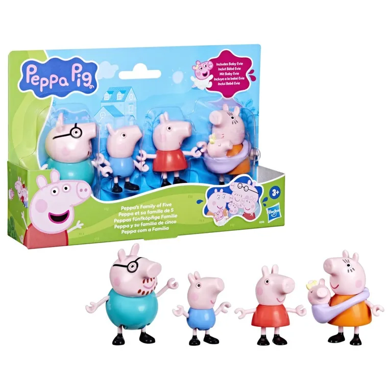 Peppa Pig, Peppa Family, set de 5 figurine
