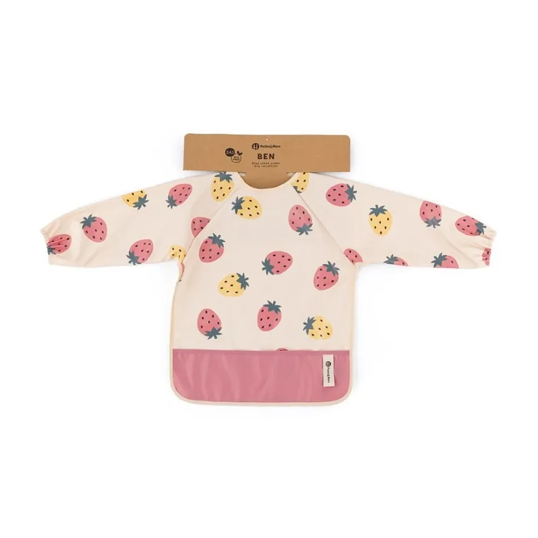 Petite&Mars, Buzunar cu maneci lungi, Ben Beige Strawberies