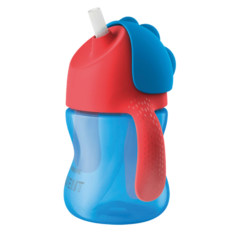 Philips Avent, cana cu pai, albastru, 9 luni+, 200 ml, SCF796/01