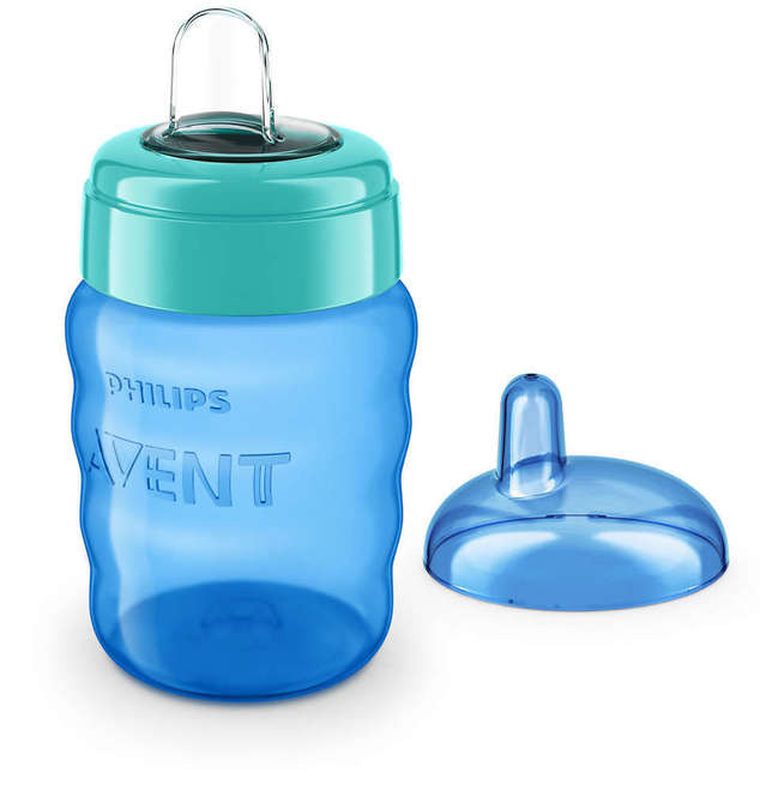 Philips Avent, cana cu tetina de formare, albastru, 9 luni+, 260 ml, SCF553/05