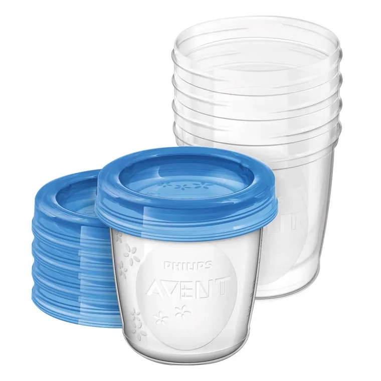 Philips Avent, recipient pentru depozitarea laptelui matern, 180 ml, 5 buc., SCF619/05