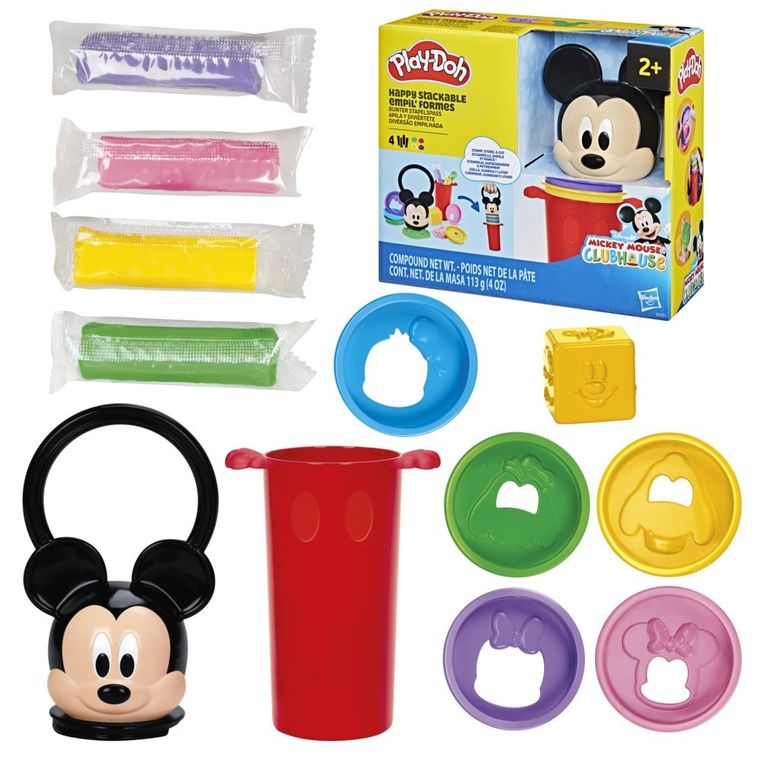 Play-Doh, Disney Jr, Mickey Mouse, Happy Stackable Empil' Formes, set creativ