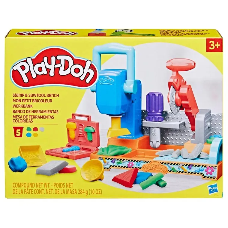 Play-Doh, Stamp & Saw Tool Bench, set creativ