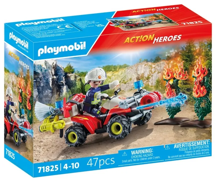 Playmobil, Action Heroes, Echipaj de pompieri in actiune, 71825