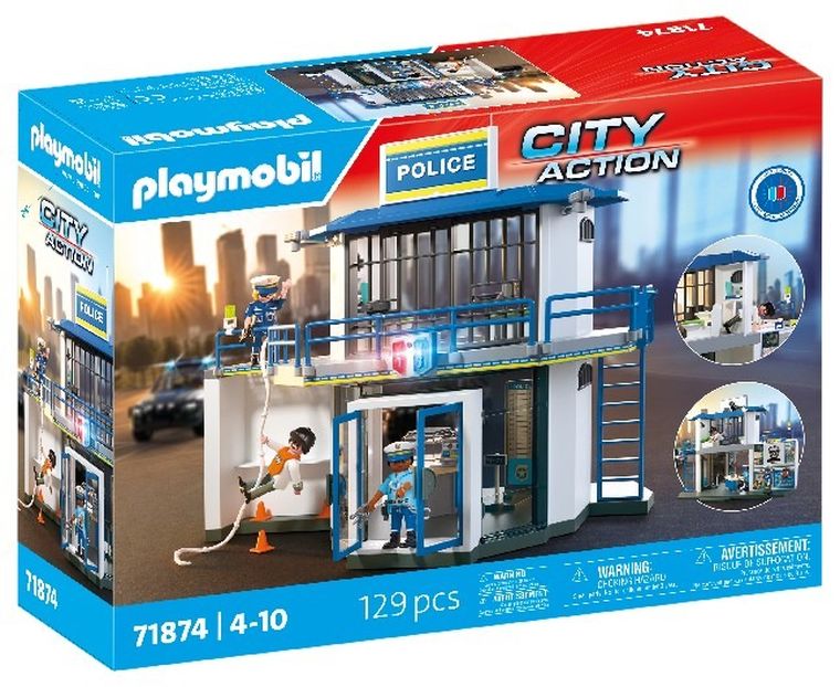 Playmobil, Action Heroes, Sectie de politie cu zona de interogare, 71874