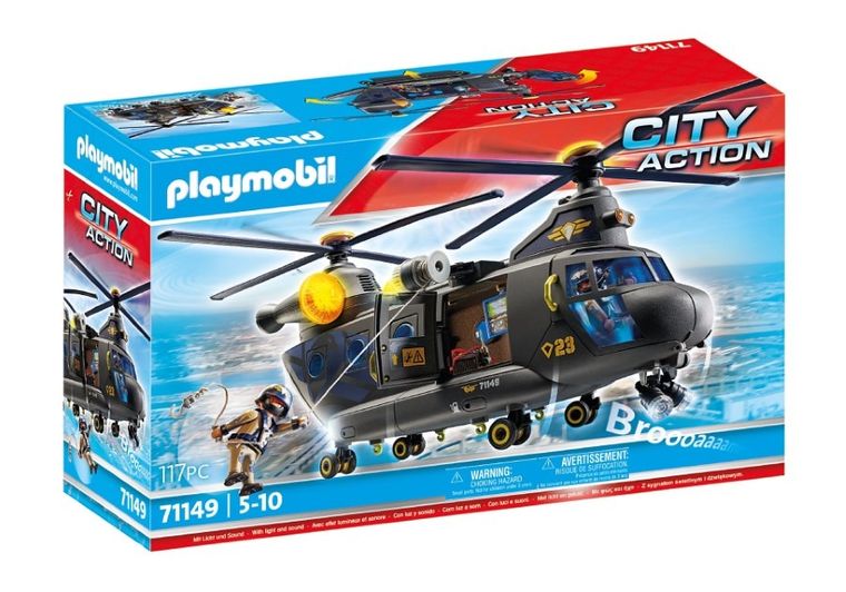 Playmobil, City Action, Elicopter de salvare al fortelor speciale, 71149