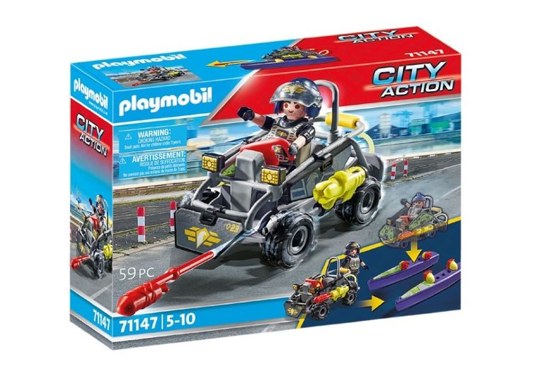Playmobil, City Action, Quad de teren al fortelor speciale, 71147