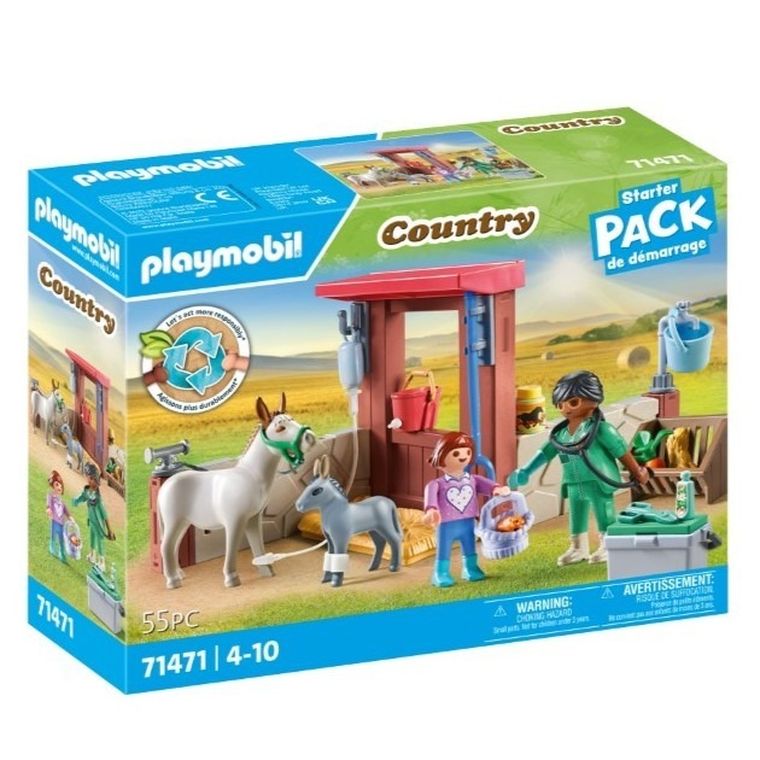 Playmobil, Country, Veterinarul cu magarusii, 71471