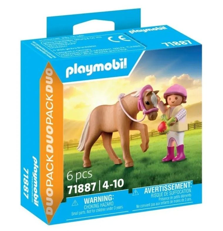 Playmobil, Duo Pack, Fata cu ponei, 71887