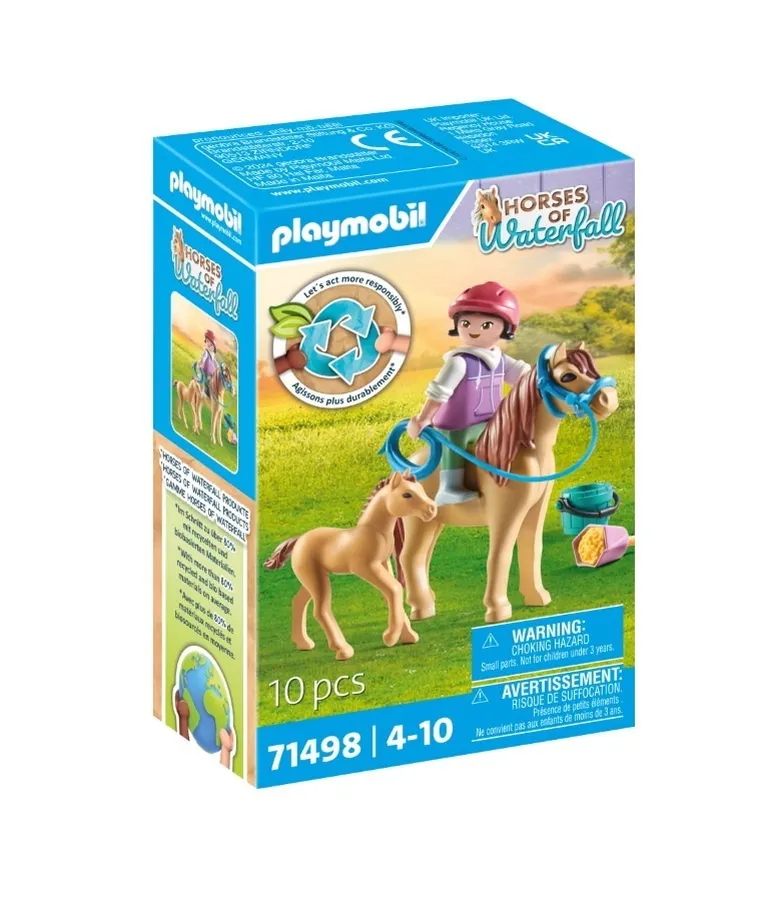 Playmobil, Horses of Waterfall, Copil cu ponei si manz, 71498