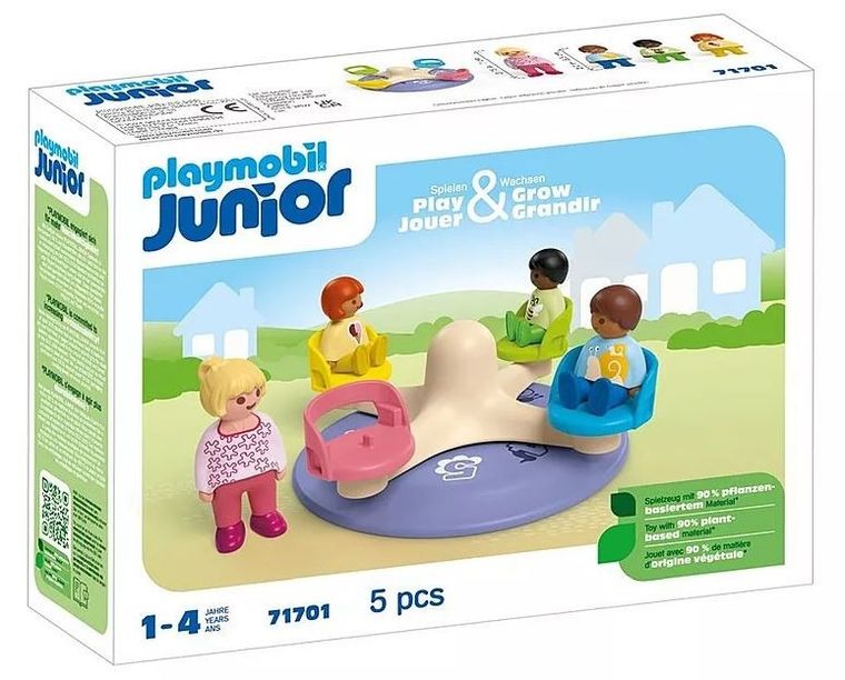 Playmobil, Junior, Carusel cu cifre, 71701