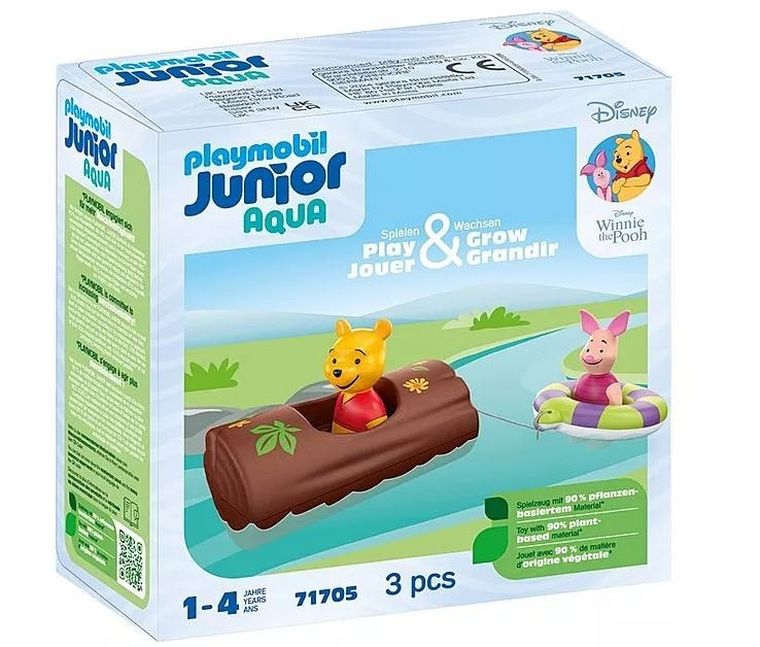 Playmobil, Junior, Disney, Calatoria pe apa a lui Winnie de Plus si a Purcelusului, 71705