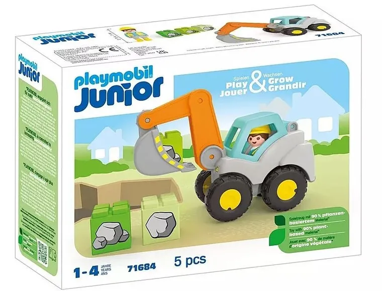 Playmobil, Junior, Excavator, 71684