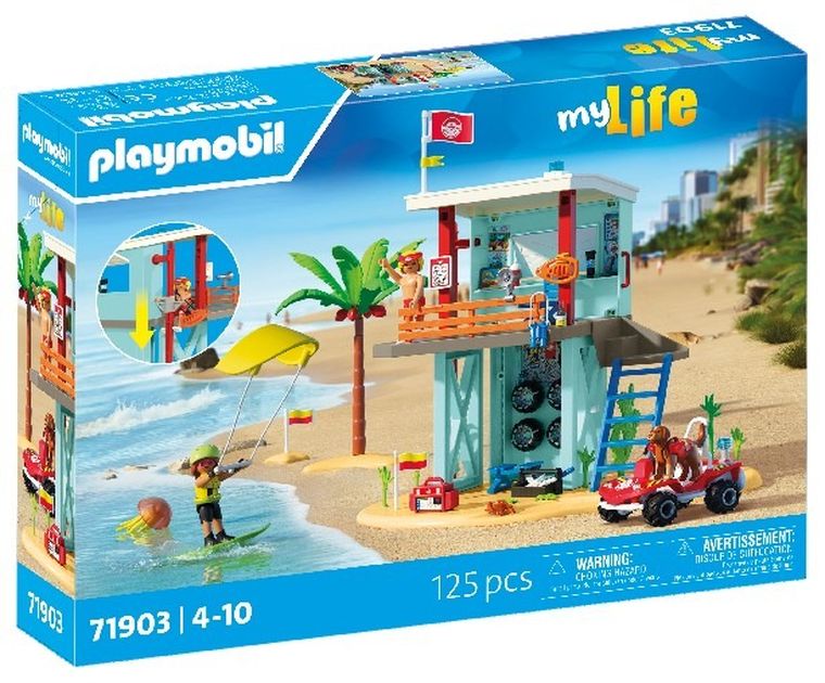 Playmobil, My Life, Turn de salvare si masina de plaja, 71903