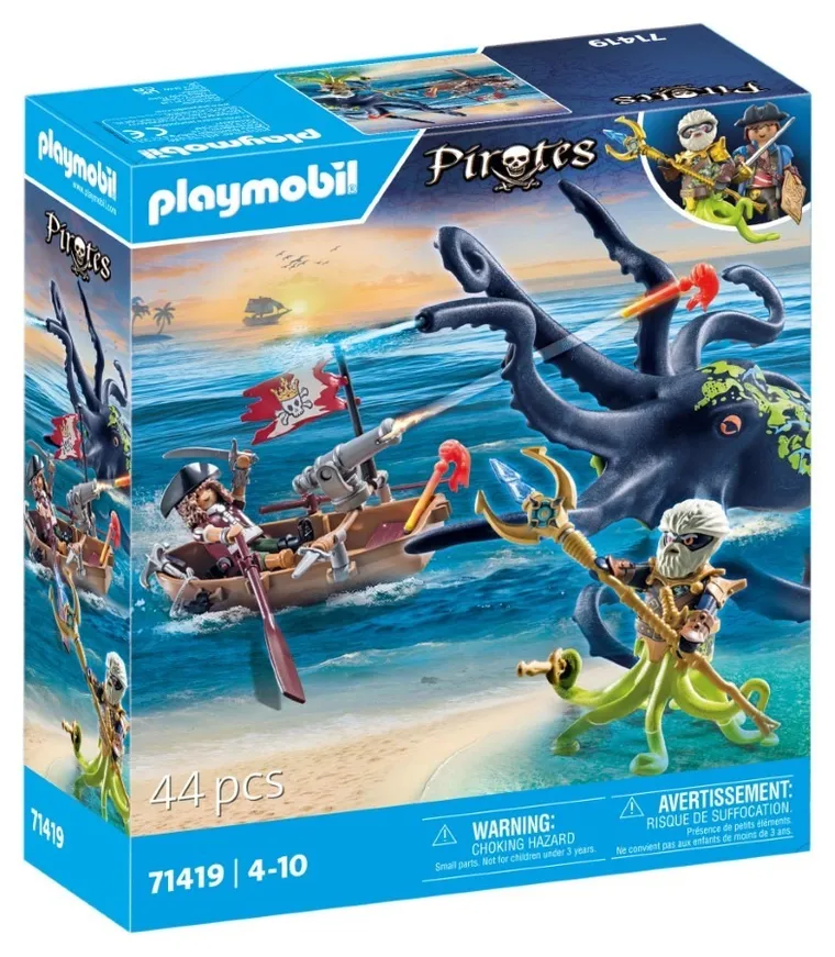 Playmobil, Pirates, Batalia cu caracatita uriasa, 71419