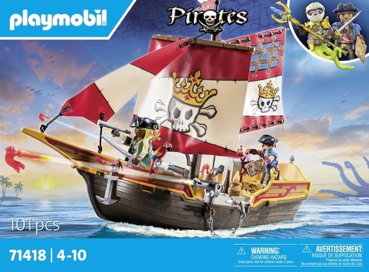 Playmobil, Pirates, Corabie de pirati, 71418