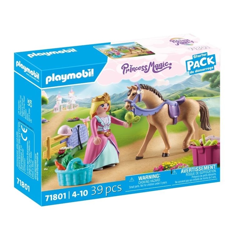Playmobil, Princess Magic, Starter Pack: Printesa cu calut, 71801