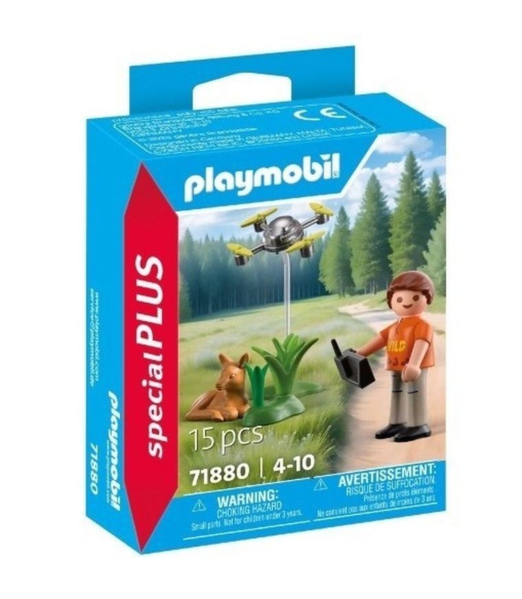 Playmobil, Special Plus, Salvarea unei caprioare cu o drona, 71880