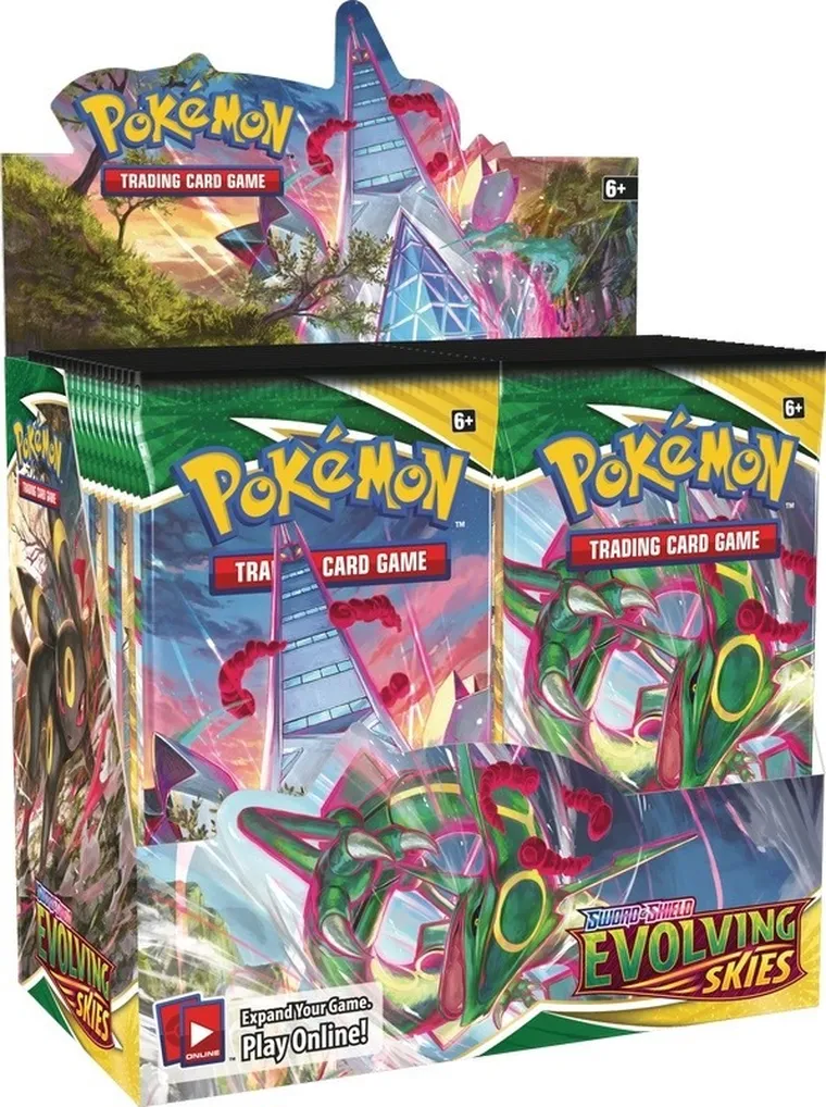 Pokemon TCG: Evolving Skies Booster Box, joc de carti, 36 pachete