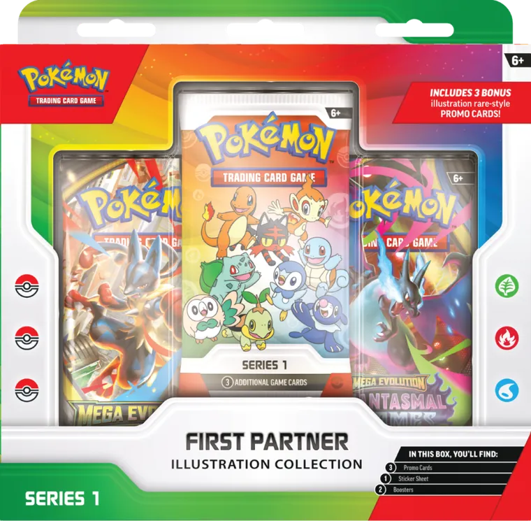 Pokemon TCG: First Partner, Illustration Collection, Series 1, supliment de joc
