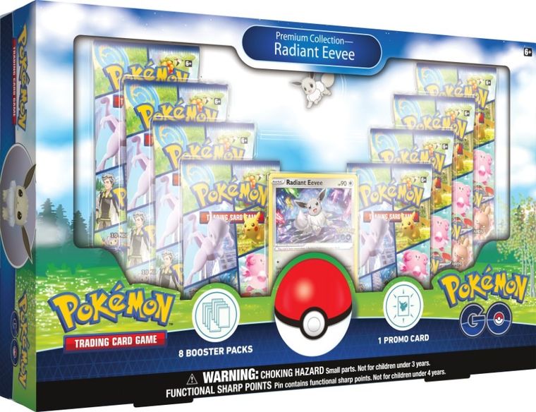 Pokemon TCG: Pokemon Go, Premium Collection, 8 pachete, joc de carti