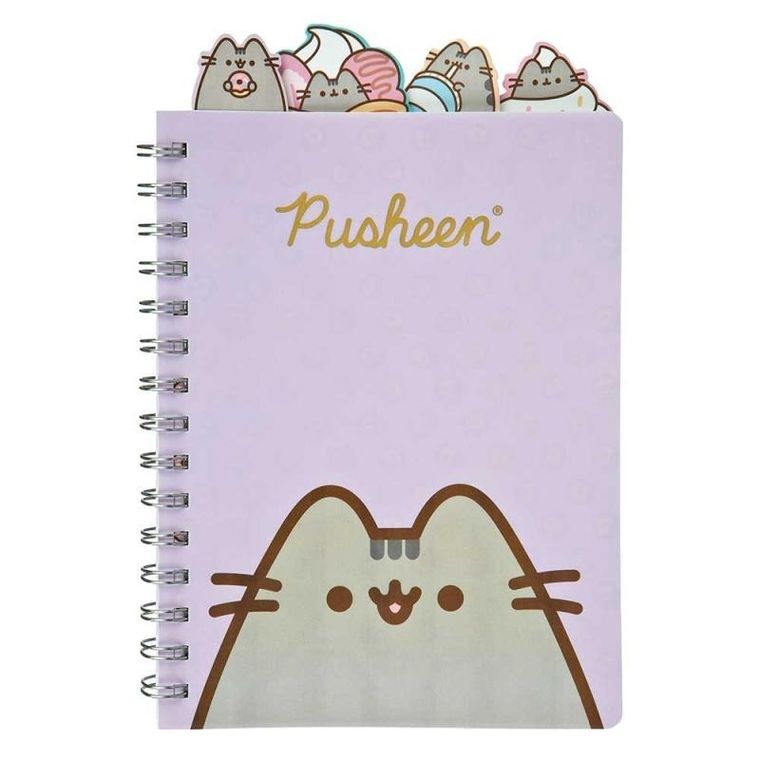 Pusheen, caiet A5, cu spirala, 80 coli, 1 buc.