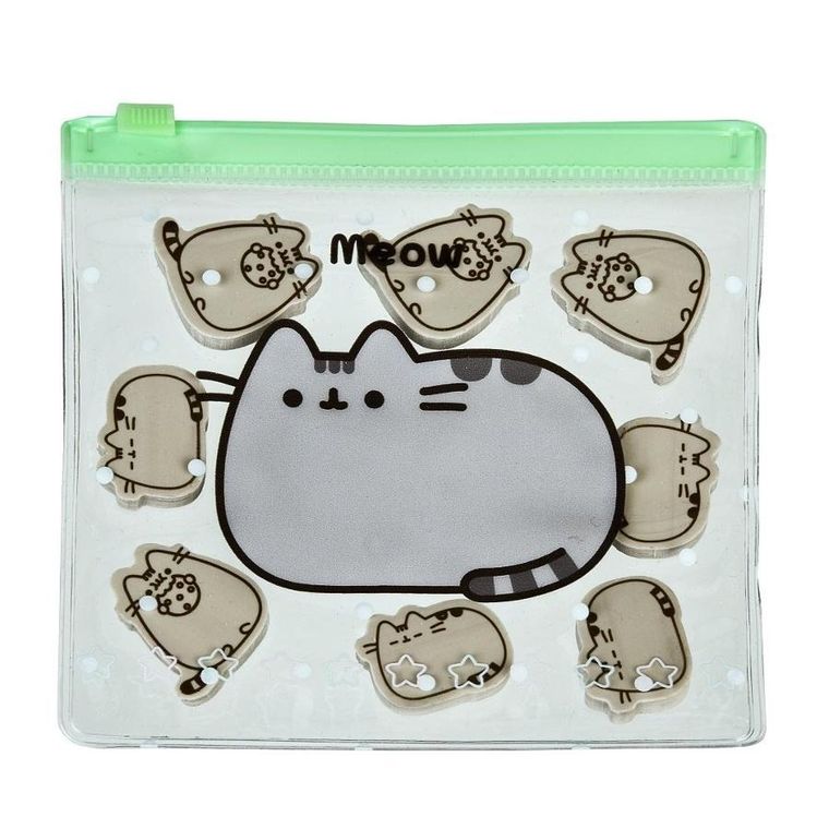 Pusheen, guma de sters, 8 buc.