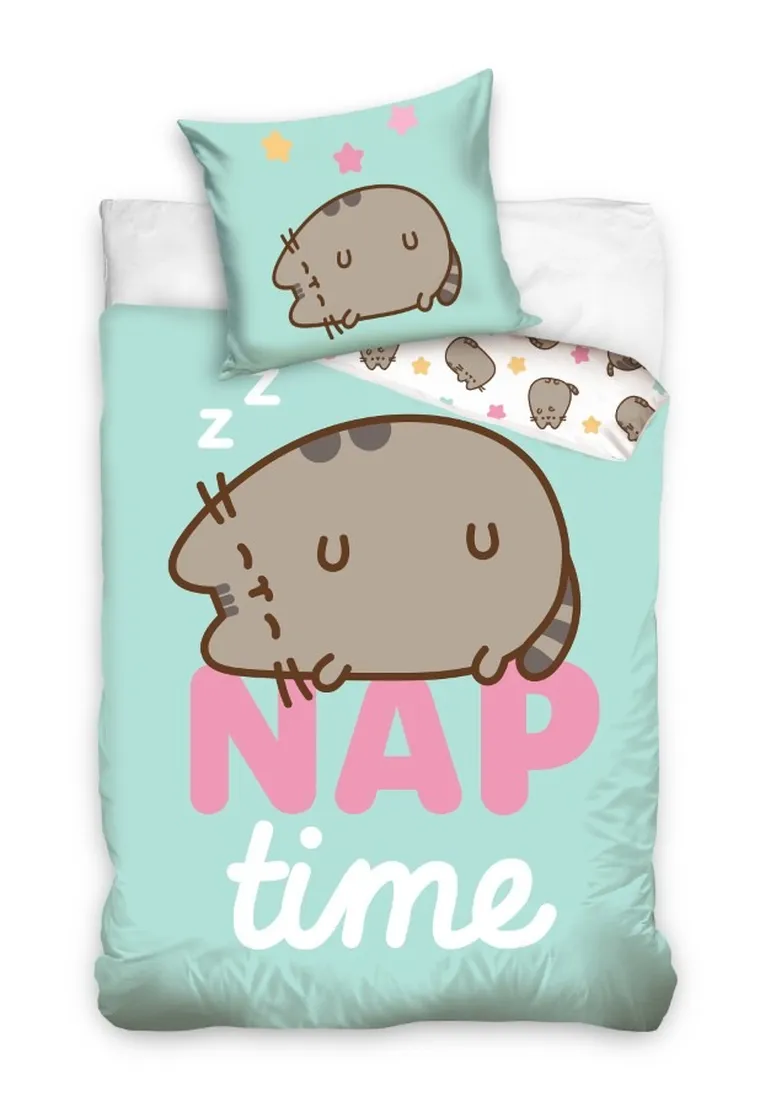 Pusheen, set lenjerie de pat single, 140-200 cm