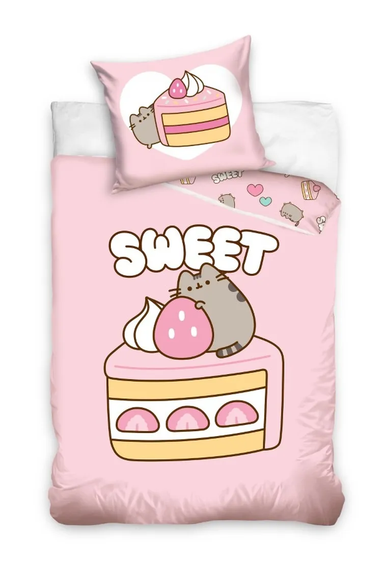 Pusheen, set lenjerie de pat single, 140-200 cm