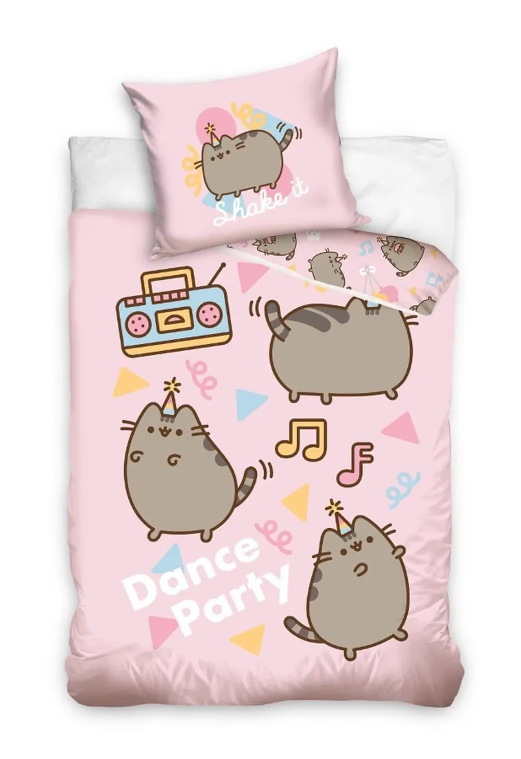 Pusheen, set lenjerie de pat single, 140-200 cm