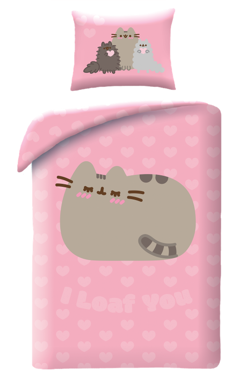 Pusheen, set lenjerie de pat single, 140-200 cm