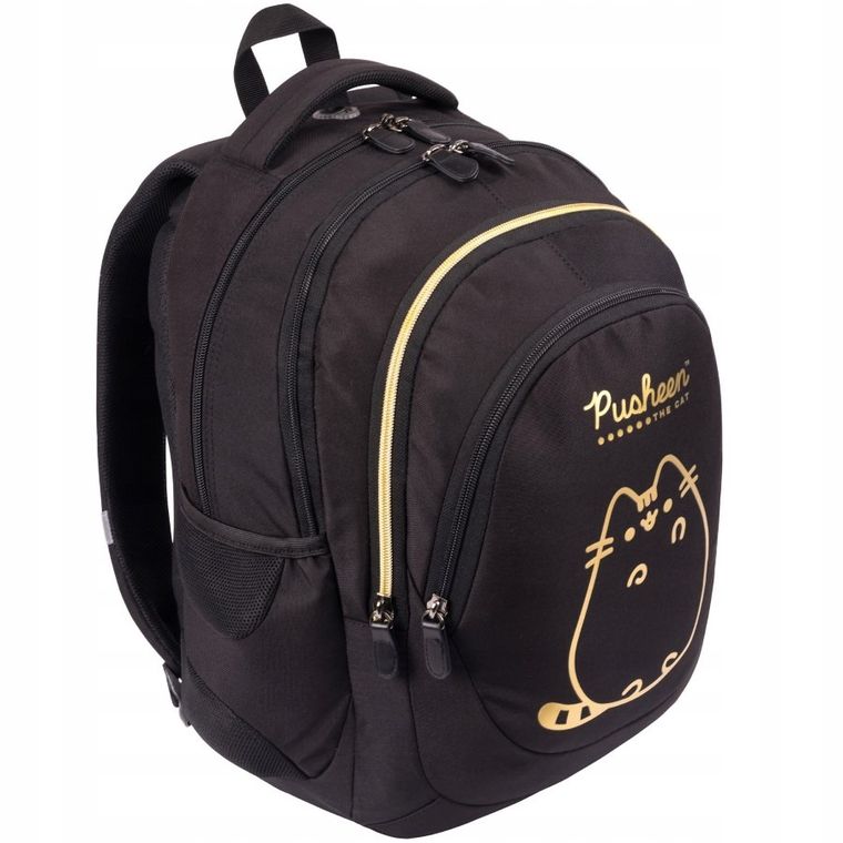 Pusheen The Cat, rucsac pentru scoala, cu 4 compartimente, Gold