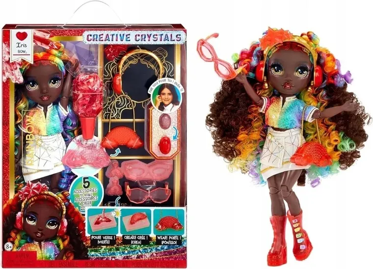 Rainbow High, Creative Crystals, Iris Bow, papusa fashion