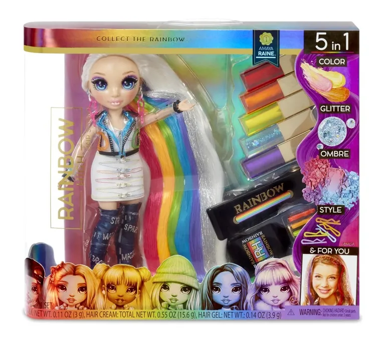 Rainbow High, Salon de coafura, set papusa cu accesorii