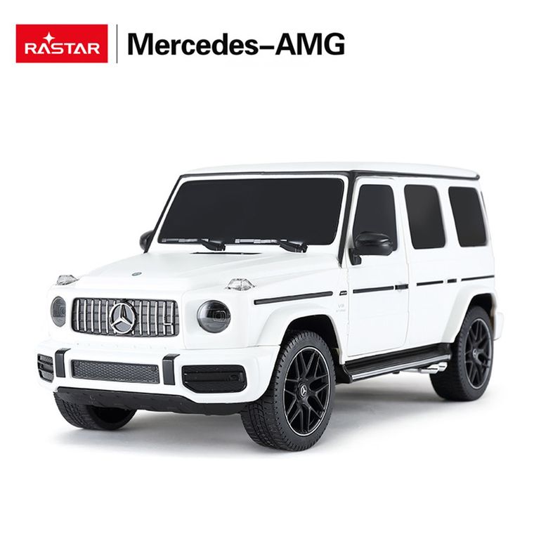 Rastar, Mercedes AMG G63, vehicul cu telecomanda, alb, 1:24