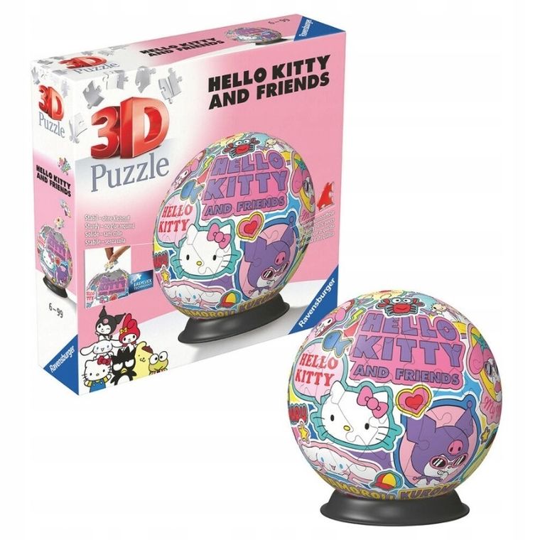 Ravensburger, Hello Kitty, puzzle 3D, 72 piese