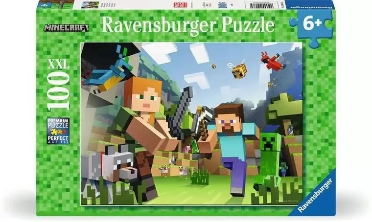 Ravensburger, Minecraft, puzzle XXL, 100 piese
