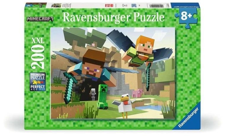 Ravensburger, Minecraft, puzzle XXL, 200 piese