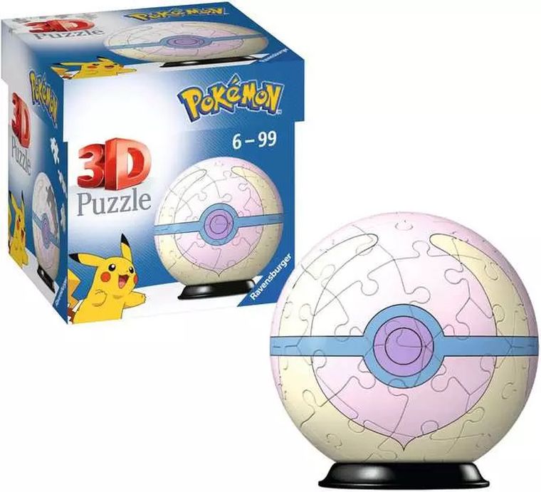 Ravensburger, Pokemon, Heal Ball, puzzle 3D, 55 piese