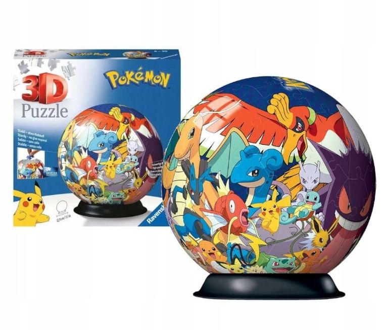 Ravensburger, Pokemon, puzzle 3D, 72 piese